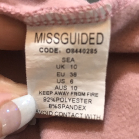 Missquided Mauve Pink Sleeveless Tie Front Duster with Pockets size 10 - Picture 8 of 13